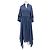 Abito maxi in seta blu navy Hermès con ricami
