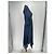 Abito maxi in seta blu navy Hermès con ricami - vista 3