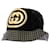 Cappello bucket Gucci nero e oro - vista 3
