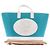 Michael Kors Borsa da Spiaggia "MK Beach Club" Blu - vista 8