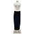 Falda larga negra de viscosa Selected M Negro