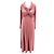 Vestido largo de seda rosa Khaite