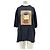 Autre Marque T-shirt nera stampata a maniche corte BOUGUESSA Nero