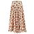 Autre Marque Falda larga estampada MALIE beige de algodón - vista 2