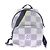Louis Vuitton Zaino bianco e blu a scacchi Blu navy