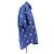 Camicia Balenciaga blu in cotone con logo - vista 3