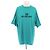 Camiseta Balenciaga com logo turquesa de algodão