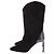 Stivali con tacco Ba&Sh in suede e pelle nera 36 Nero - vista 3