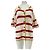 Autre Marque LA DOUBLE J Häkel-Cardigan weiß und rot