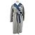 Abrigo reversible Max Mara de cachemira gris y azul con capucha