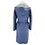 Abrigo reversible Max Mara de cachemira gris y azul con capucha - vista 6