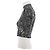 Top corto de leopardo gris en lurex Paco Rabanne - vista 4