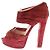 Christian Louboutin Sandali con tacco in camoscio rosso - vista 2