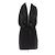 Abito nero Balmain con collo halter senza maniche