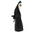 Abito nero Balmain con collo halter senza maniche - vista 4