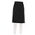 Falda midi de mezcla de seda negra Céline Negro