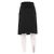 Falda midi de mezcla de seda negra Céline Negro - vista 2
