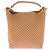 Autre Marque Borsa a secchiello con motivo intrecciato Beige