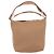 Autre Marque Borsa a secchiello con motivo intrecciato Beige - vista 3