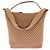 Autre Marque Borsa a secchiello con motivo intrecciato Beige - vista 4
