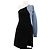 Off White Bicolor asymmetrisches Kleid Schwarz