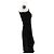 Off White Bicolor asymmetrisches Kleid Schwarz - Ansicht 3
