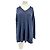Autre Marque LEVETE ROOM Wollpullover mit V-Ausschnitt Marine M Marineblau
