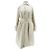 Phoebe Philo Trench blanco roto con cinturón Beige