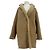 Veste en peau de laine beige Sandro