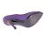 Décolleté Sergio Rossi in raso di seta viola e strass Porpora - vista 7