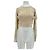 Top halter estampado Les Benjamins Beige