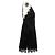 Khaite kurzes schwarzes Kleid mit Spitzen Trägern - Ansicht 3