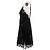 Khaite kurzes schwarzes Kleid mit Spitzen Trägern - Ansicht 4
