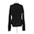 Saint Laurent Wollpullover mit langen Ärmeln Schwarz - Ansicht 2