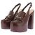 Gucci Mule con tacco e piattaforme "Horsebit" Bordò