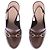 Gucci Mule con tacco e piattaforme "Horsebit" Bordò - vista 6