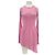 Autre Marque Vestido rosa asimétrico