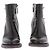 Botines de tacón de cuero negro Chanel con cierre CC - vista 4