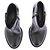 Botines de tacón de cuero negro Chanel con cierre CC - vista 6