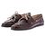 J.Crew Mocasines de cuero burdeos