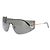 Autre Marque Oversize Sonnenbrille Golden