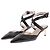 Autre Marque Mule BETTINA VERMILLON in pelle nera con tacco 7cm Nero
