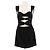 Vestido Magda Butrym de seda negra sin mangas Negro