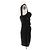 Vestido Magda Butrym de seda negra sin mangas Negro - vista 3