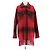 T By Alexander Wang Rot karierte Wolljacke