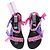 Autre Marque Sandali neri e rosa bandana - vista 6
