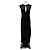 Autre Marque Vestido negro con espalda asimétrica