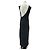 Autre Marque Vestido negro con espalda asimétrica - vista 2