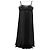 Vestido largo negro de seda con bordado Gianni Versace Couture