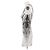 Balmain Vestido de strass con estampado Gris antracita - vista 4